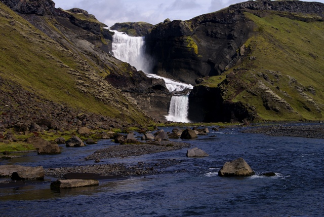 Islandia, Iceland, Landmannalaugar, Ófaerufoss