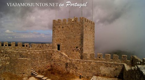 El castillo de Sesimbra, Portugal