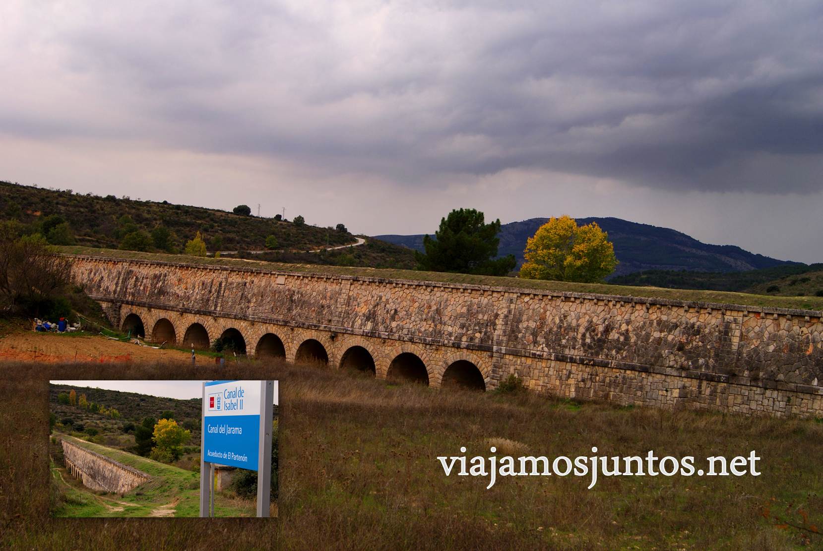 Ruta a las Cárcavas, Patones, Madrid; senderismo por sitios singulares de la Comunidad de Madrid; el acueducto romano