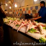 El colorido mercado de Túnez, sección pescado