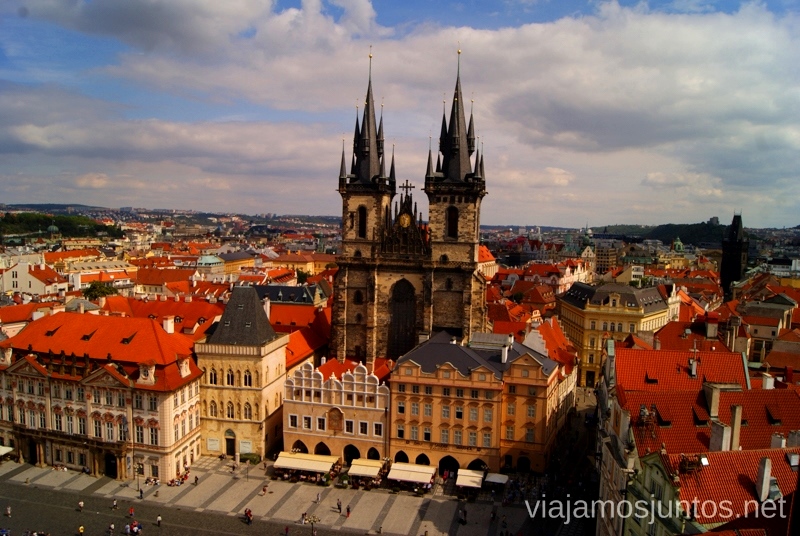 Desde la Torre Gótica Vistas panorámicas de Praga, República Checa