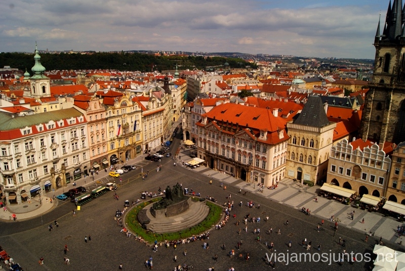 La plaza de la Ciudad Vieja Vistas panorámicas de Praga, República Checa