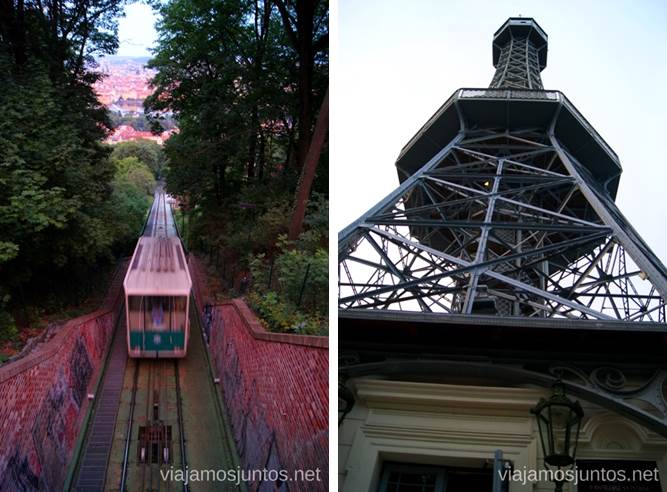 Fenicular y la Torre panorámica Parece la Torre Eifel, ¿verdad? Vistas panorámicas de Praga, República Checa