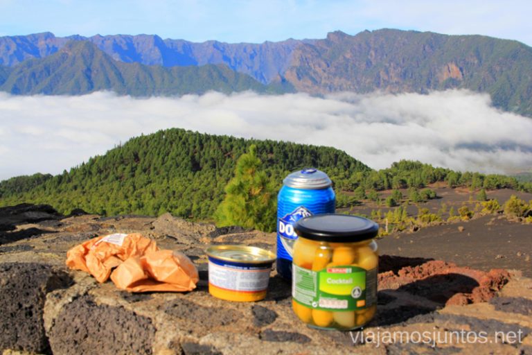 Comida con las mejores vistas de La Palma, desde el mirador de Jable Un viaje a la isla de La Palma, islas Canarias