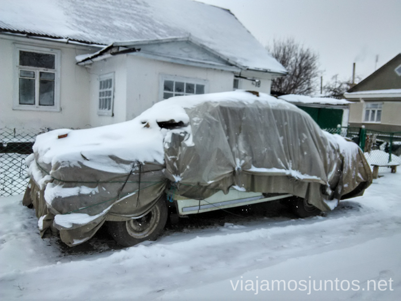 Guardando el coche de frío, Ostroh La situación actual en Ucrania