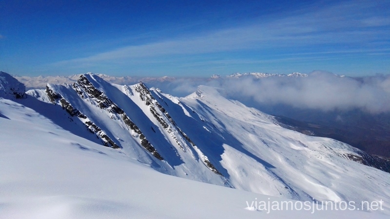 Vistas desde la pista panorámica Peña Labra Esquiar en Alto Campoo. Descripción de mi estación de esquí favorita de Cantabria