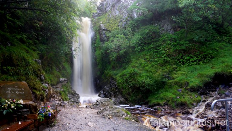 Glenevin Waterfall. Qué ver y hacer en Wild Atlantic Way Irlanda #IrlandaJuntos Northern Headlands