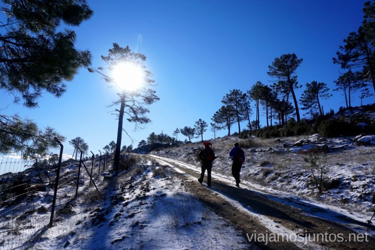 De camino al Risco Grande. Ruta de senderismo al Cerro o Risco de Santa Catalina.