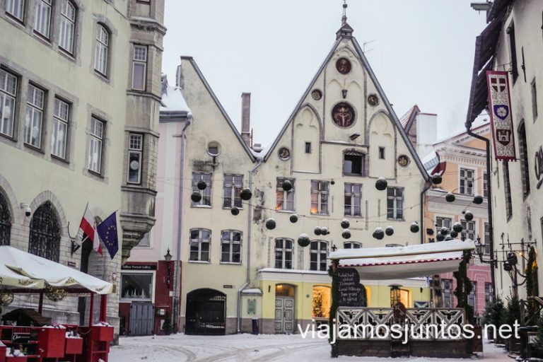 Tallinn, Estonia, en invierno.