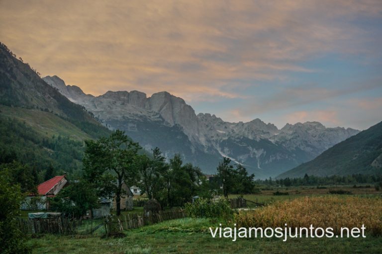 Bienvenidos al Valle de Valbona, Alpes Albaneses.