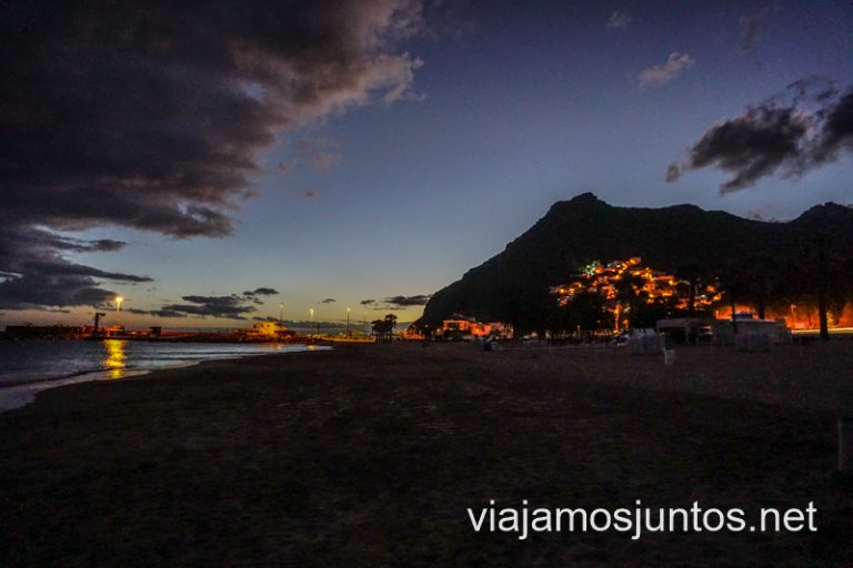 San Andrés de noche, en las puertas de Anaga. ¿Y si te alojas aquí?