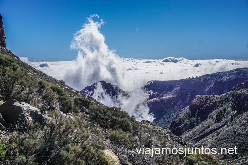 Ascensión al Alto de Guajara, en el Parque Nacional del Teide.