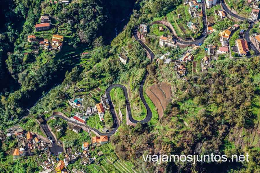 Carreteras para viajar por Madeira.