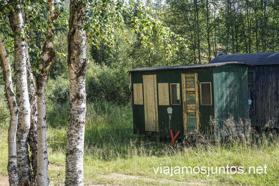 El poblado del oro en Tankavaara, en la Laponia finlandesa.