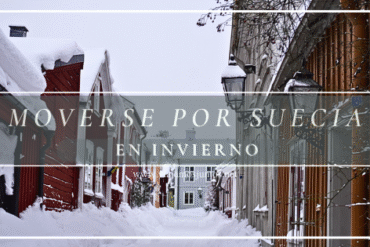 Moverse por Suecia en Invierno en transporte público o alquilando coche
