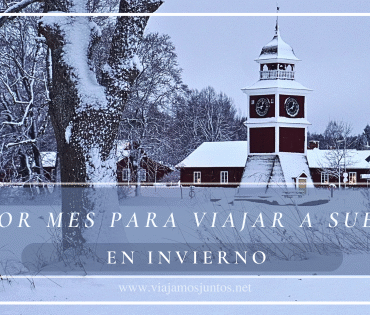 Iglesia nevada en Suecia
