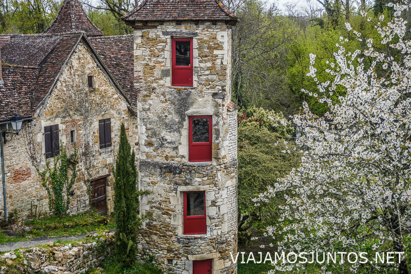 Casa tradicional de piedra en Rocamadour